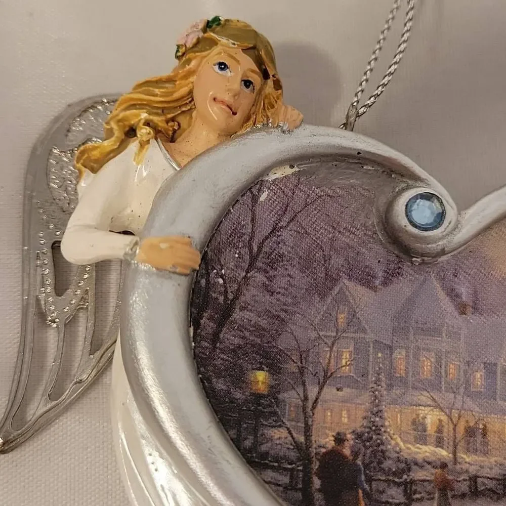 Thomas Kinkade 2014 Heartfelt Blessings Angel‎ Ornaments Joy Bradford Exchange
